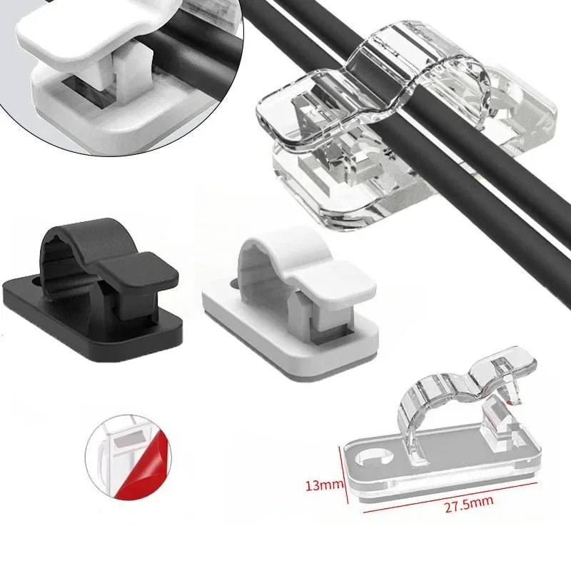 Car Cable Organizer - 10/50 шт. самоклеящиеся зажимы для кабеля,