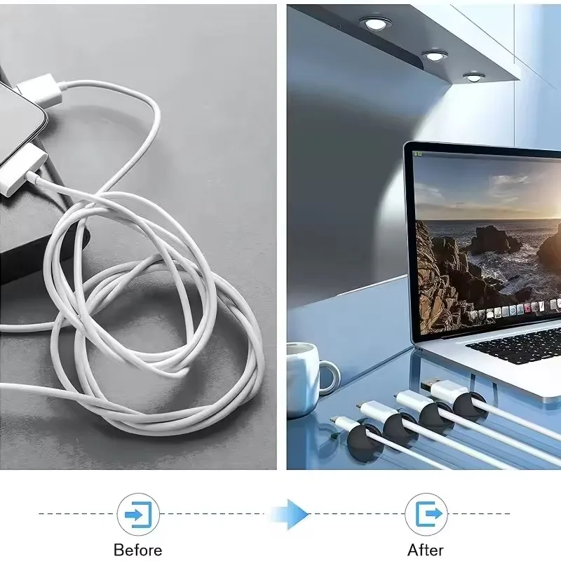 5/50 шт., органайзер для намот – обзор и цена Car Cable Organizer